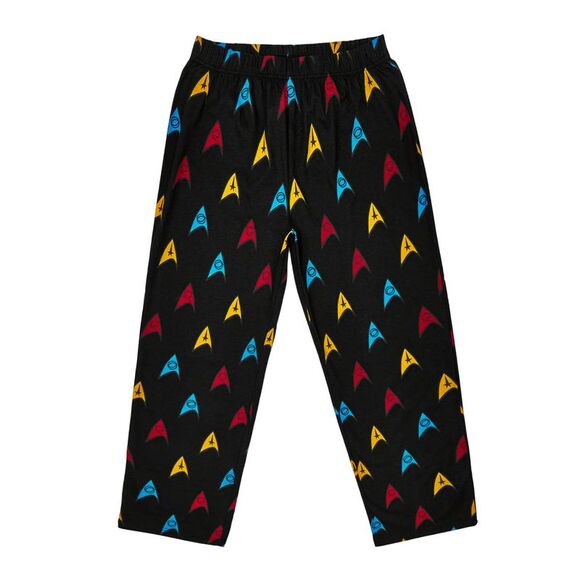 Star Trek Mens Logo All-Over Print Pajama Set / Black/Gray - Picture 3 of 3